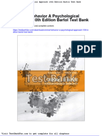 Full Download Criminal Behavior A Psychological Approach 10th Edition Bartol Test Bank