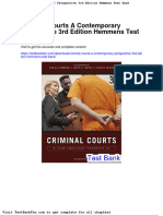 Full Download Criminal Courts A Contemporary Perspective 3rd Edition Hemmens Test Bank
