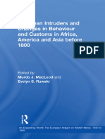 European Intruders and Changes in Behaviour and Customs in Africa America and Asia Before 1800 9780860785224