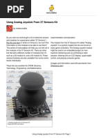 Using Analog Joystick From 37 Sensors Kit