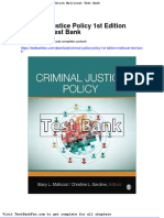 Full Download Criminal Justice Policy 1st Edition Mallicoat Test Bank