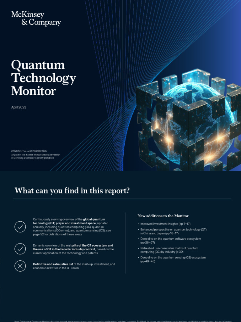 Quantum Technology Monitor April 2023 | PDF