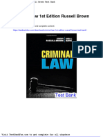 Full Download Criminal Law 1st Edition Russell Brown Test Bank