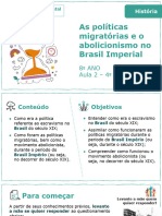 As Políticas Migratórias e o Abolicionismo No Brasil Imperial