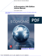 Full Download Essentials of Economics 10th Edition Schiller Solutions Manual