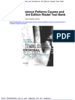 Full Download Criminal Violence Patterns Causes and Prevention 3rd Edition Riedel Test Bank