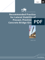 Recommended Practice for Lateral Stability of Precast, Prestressed Concrete Bridge Girders CB-02-16