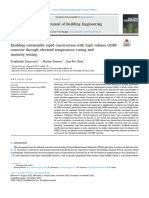 Enabling Sustainable Rapid Construction With High Volume GGBS Concrete Through Elevated Temperature Curing and Maturity Testing