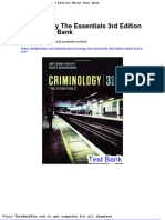 Full Download Criminology The Essentials 3rd Edition Walsh Test Bank