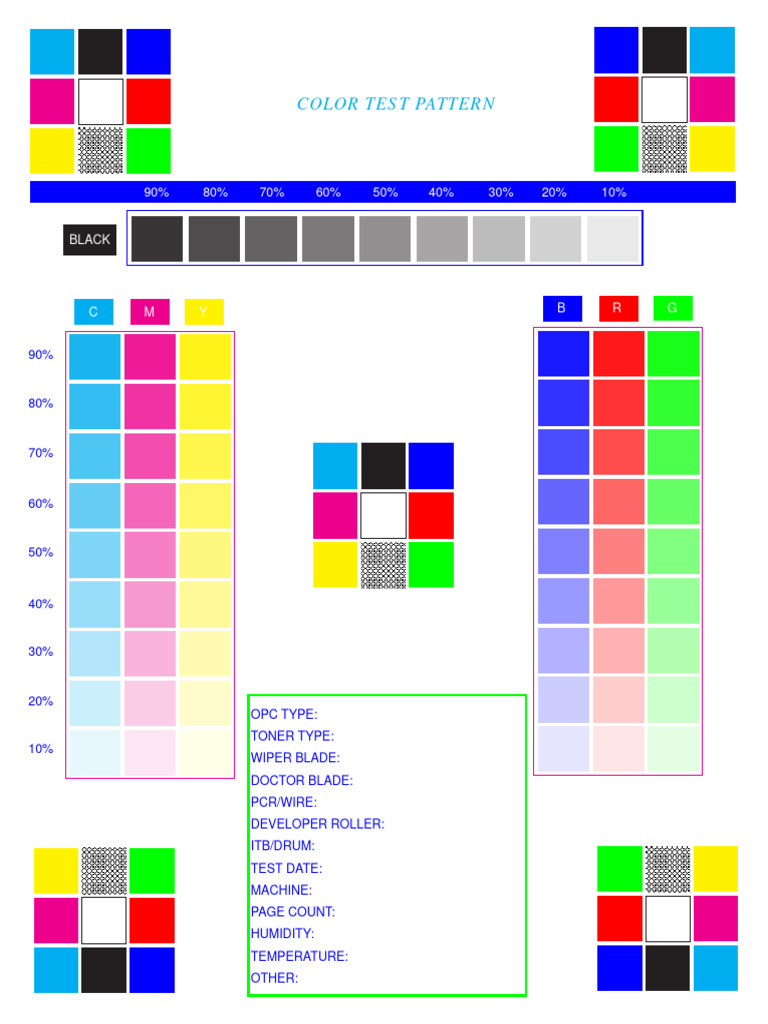 Test Colori Quadretti | PDF