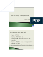 PSM Best Practices Workshop - Pre-Startup Safety Review Presentation