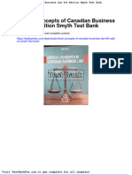 Full Download Critical Concepts of Canadian Business Law 6th Edition Smyth Test Bank