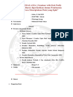 NOTULEN KOSALAMA - Seminar With Kak Fadly "Hal-Hal Yang Harus Diperhatikan Dalam Pembuatan Puisi Dan Cara Menciptakan Puisi Yang Epik"
