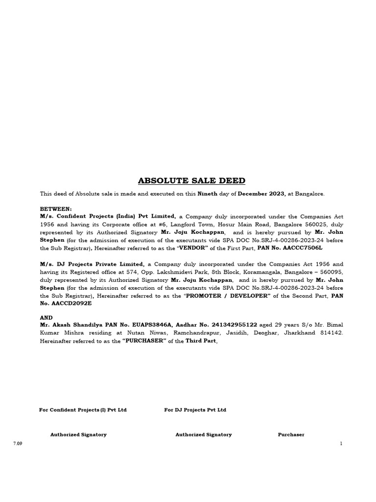 Draft SD 1105 OXN | PDF | Deed | Covenant (Law)