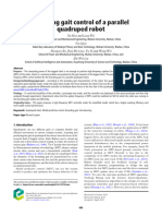 Bounding Gait Control of A Parallel Quadruped Robotindustrial Robot