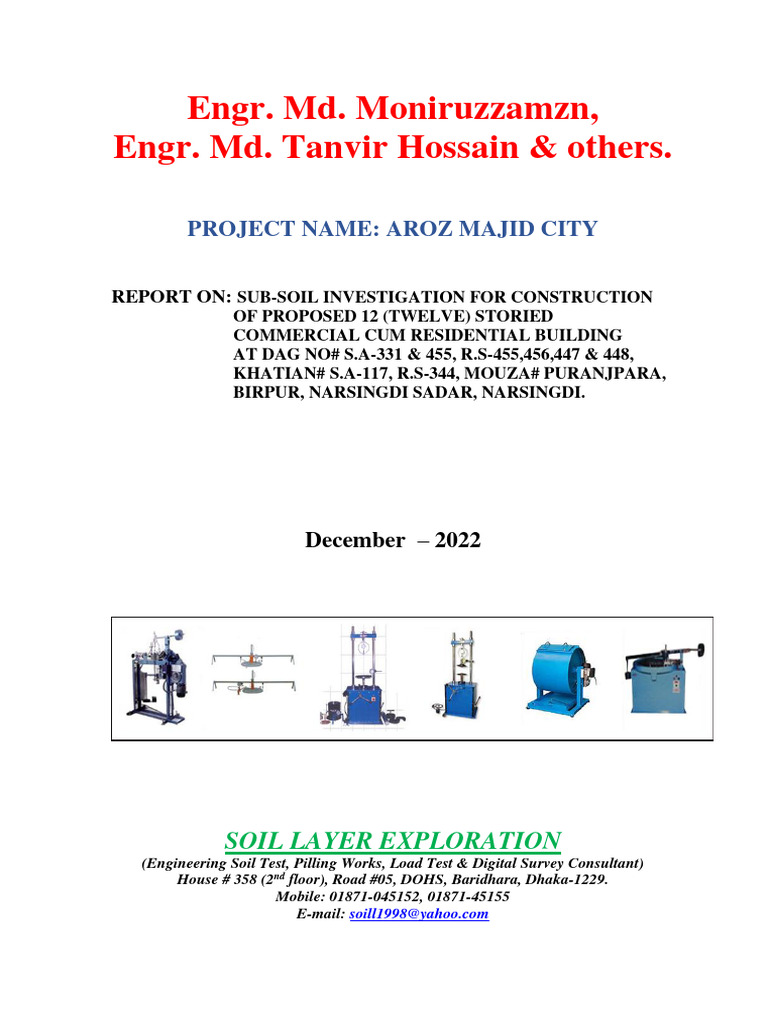 Soil Report Pdf Pdf Soil Geotechnical Engineering