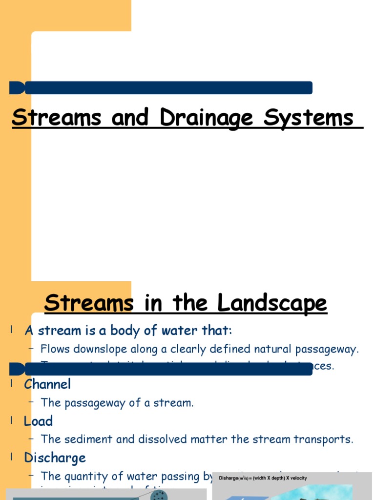 Streams Part 1 | PDF | Stream | Sediment