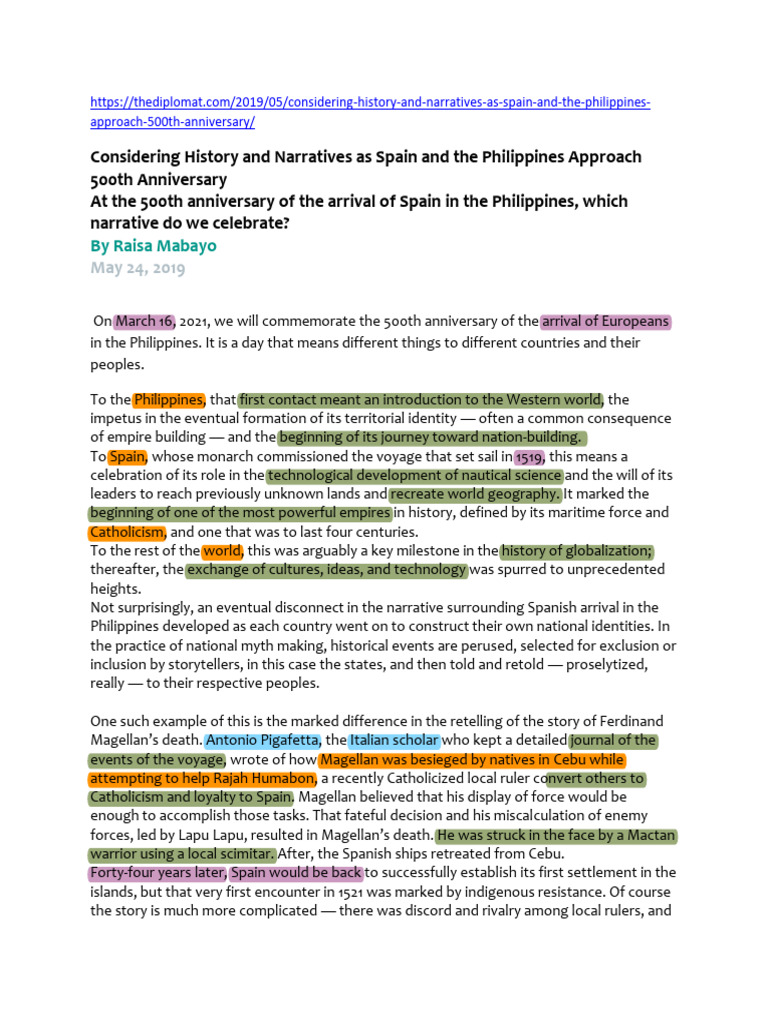 PRIMER ON HISTORICAL ANALYSIS PDF Philippines