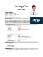 CV of SHARIF 