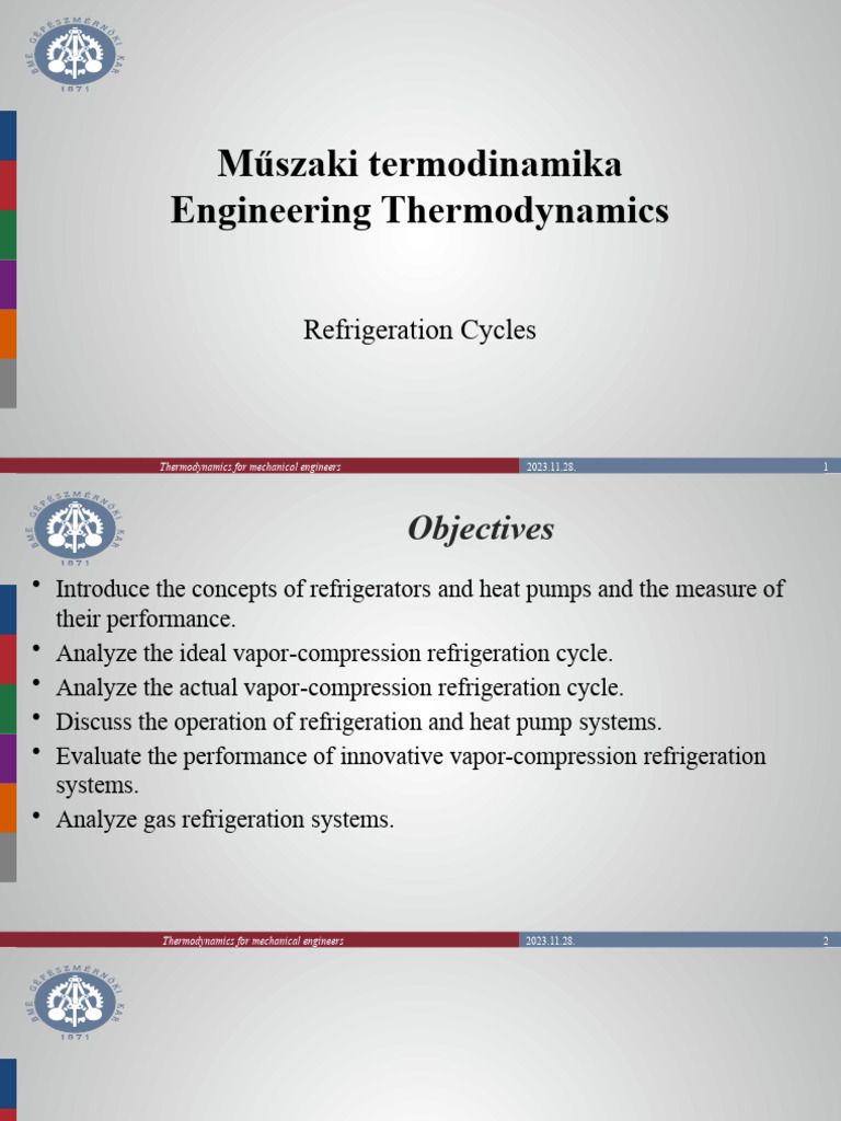 10 Refrigeration Cycles PDF Heat Refrigerator