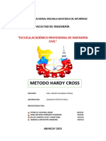 Informe Metodo Hardy Cross