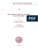 ChRB-92 - Nodet - The Hebrew Bible of Josephus. Main Features (2018)