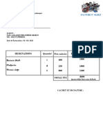 Designations Quantité Prix Unitaire Prix, Total (HT) Batterie 80ah Pla Quette Housse Siege 4 3 600 250 400 1800 1000 1200 4800