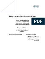 Sales Proposal Sample Dunnes Stores