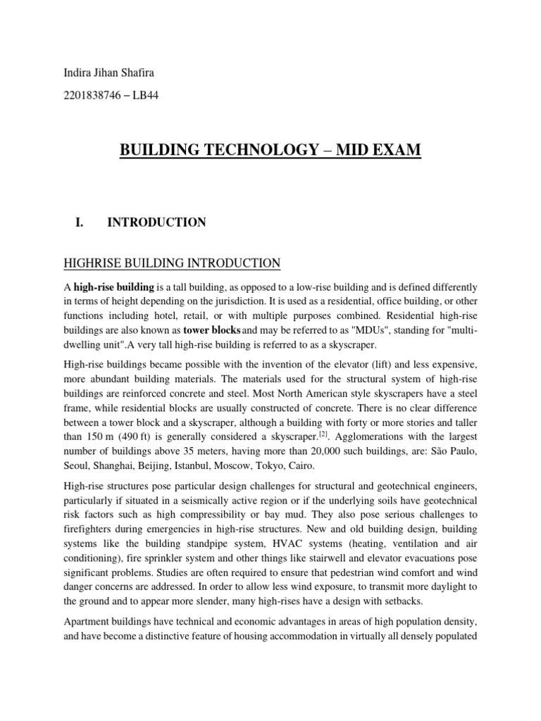 View of High-Rise Building Technology Overview | PDF | Truss | Deep Foundation