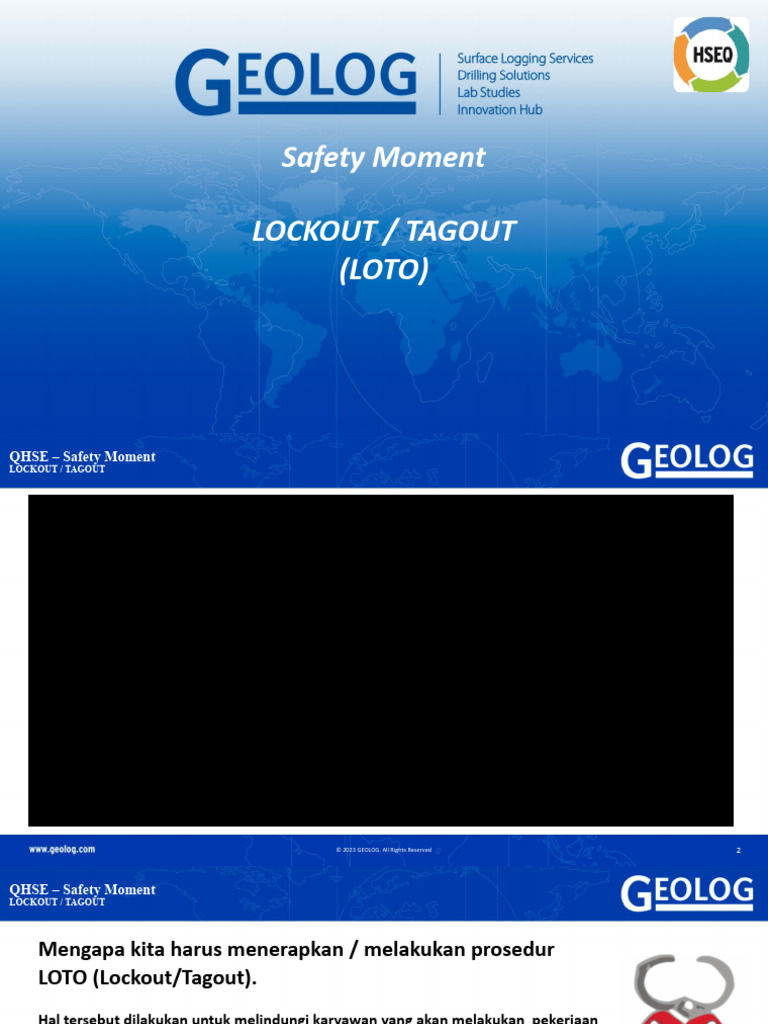 Safety Moment LOTO Bahasa | PDF