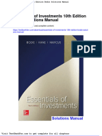 Full Download Essentials of Investments 10th Edition Bodie Solutions Manual