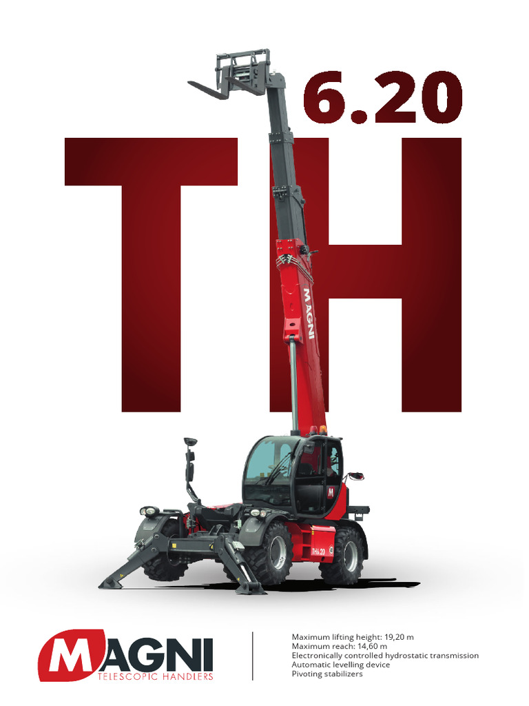 Magni TH 6.20 Telehandler Specs | PDF | Machines | Mechanical Engineering