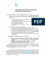 Requisitos Saneamiento