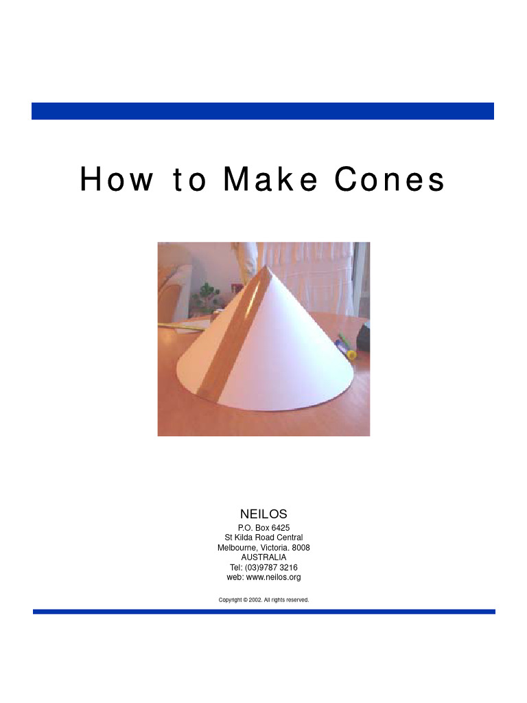 Making Cones Manual PDF Business Law Property Law
