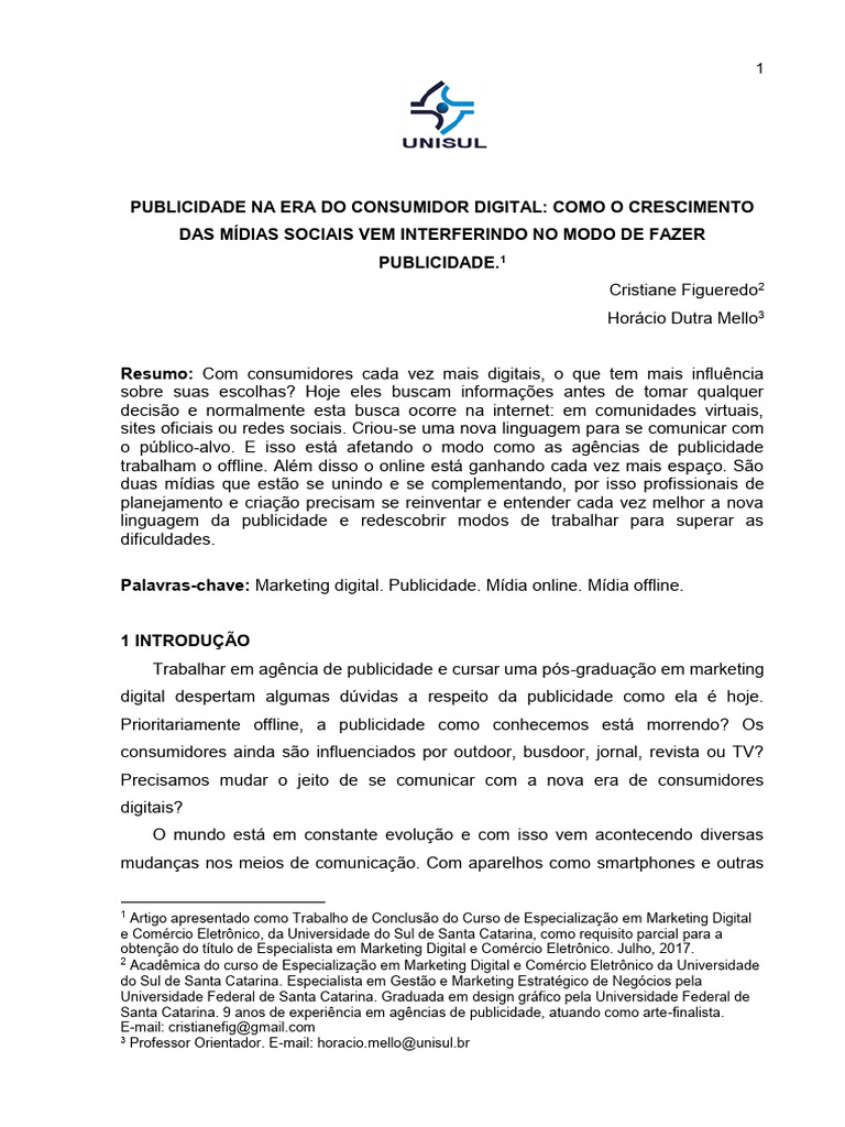 Publicidade na Era Digital: Novas Estratégias | PDF | Marketing ...
