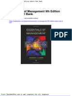 Full Download Essentials of Management 9th Edition Dubrin Test Bank