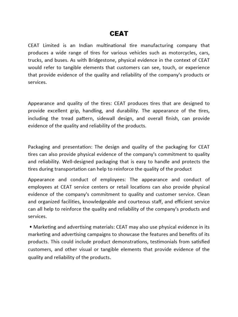 CEAT PDF Tire Product (Business)