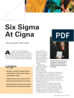 Six Sigma at Cigna