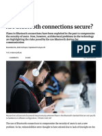 Are Bluetooth connections secure