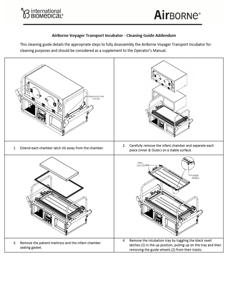 AirBorneVoyagerTransportIncubatorCleaningGuide PDF