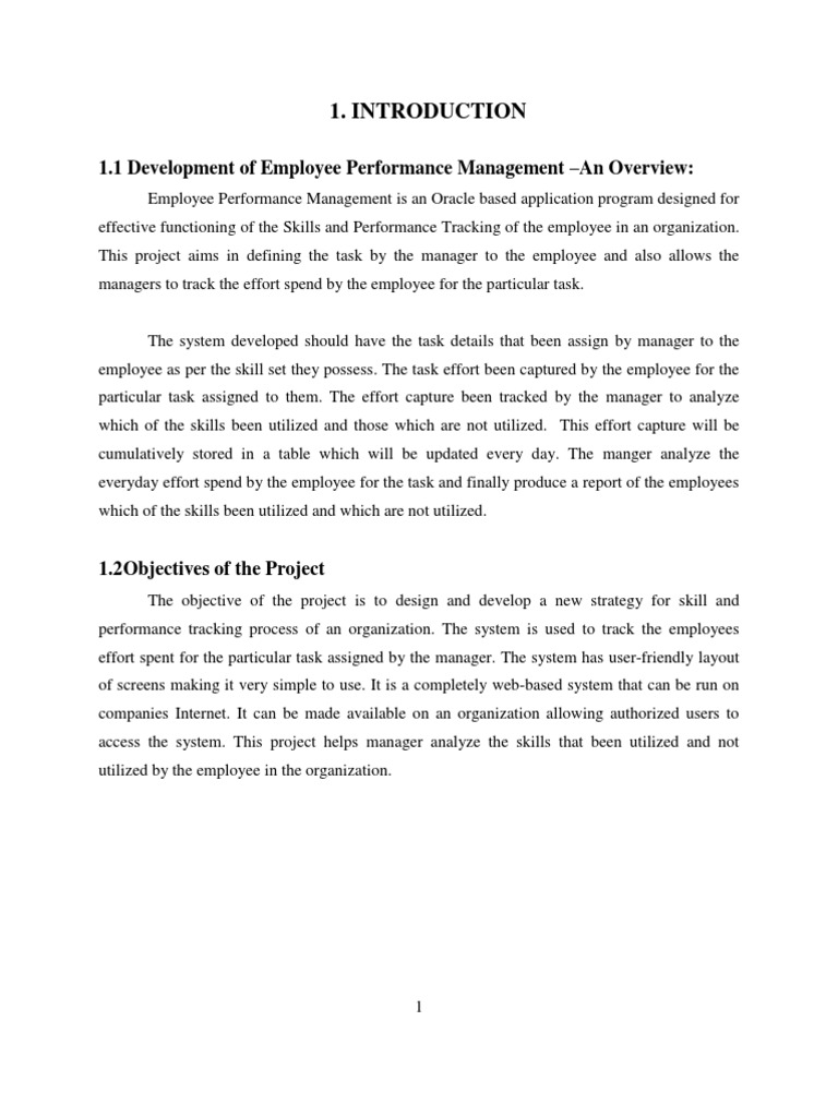 1.1 Development of Employee Performance Management - An Overview | PDF ...