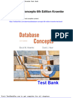 Full Download Database Concepts 6th Edition Kroenke Test Bank