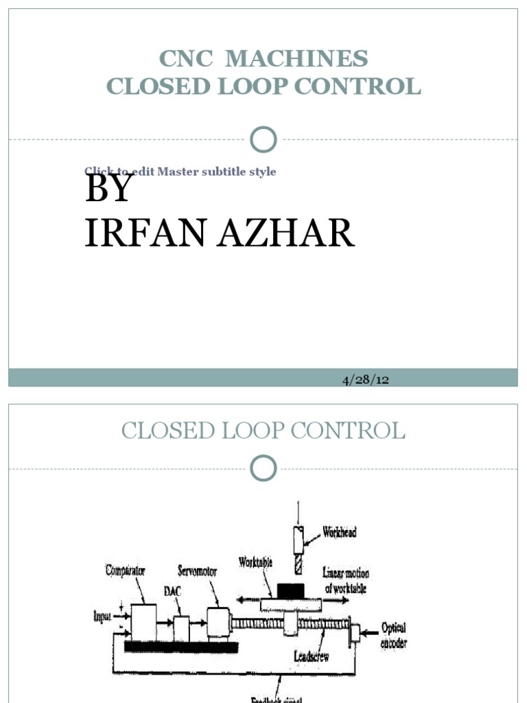 Closed Loop Control For CNC Machines | PDF