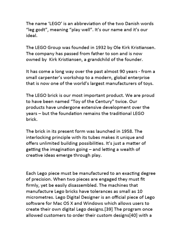 Lego | PDF