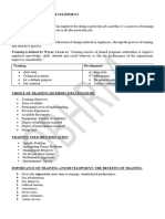 Module 7 Learning Training + Development