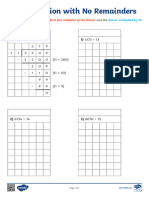 Long Division With No Remainders Activity Sheets Ver 4