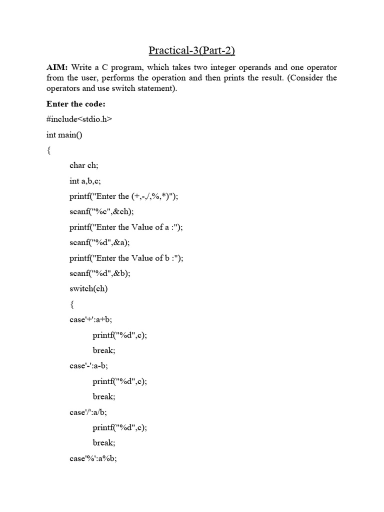 Practical 3 (Part 2) | PDF