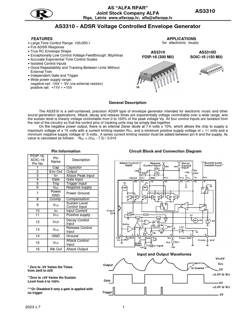 AS3310 | PDF | Resistor | Power Supply