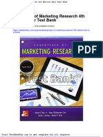 Full Download Essentials of Marketing Research 4th Edition Hair Test Bank