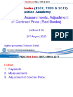 Payments Measurements Adjstments of CP 5